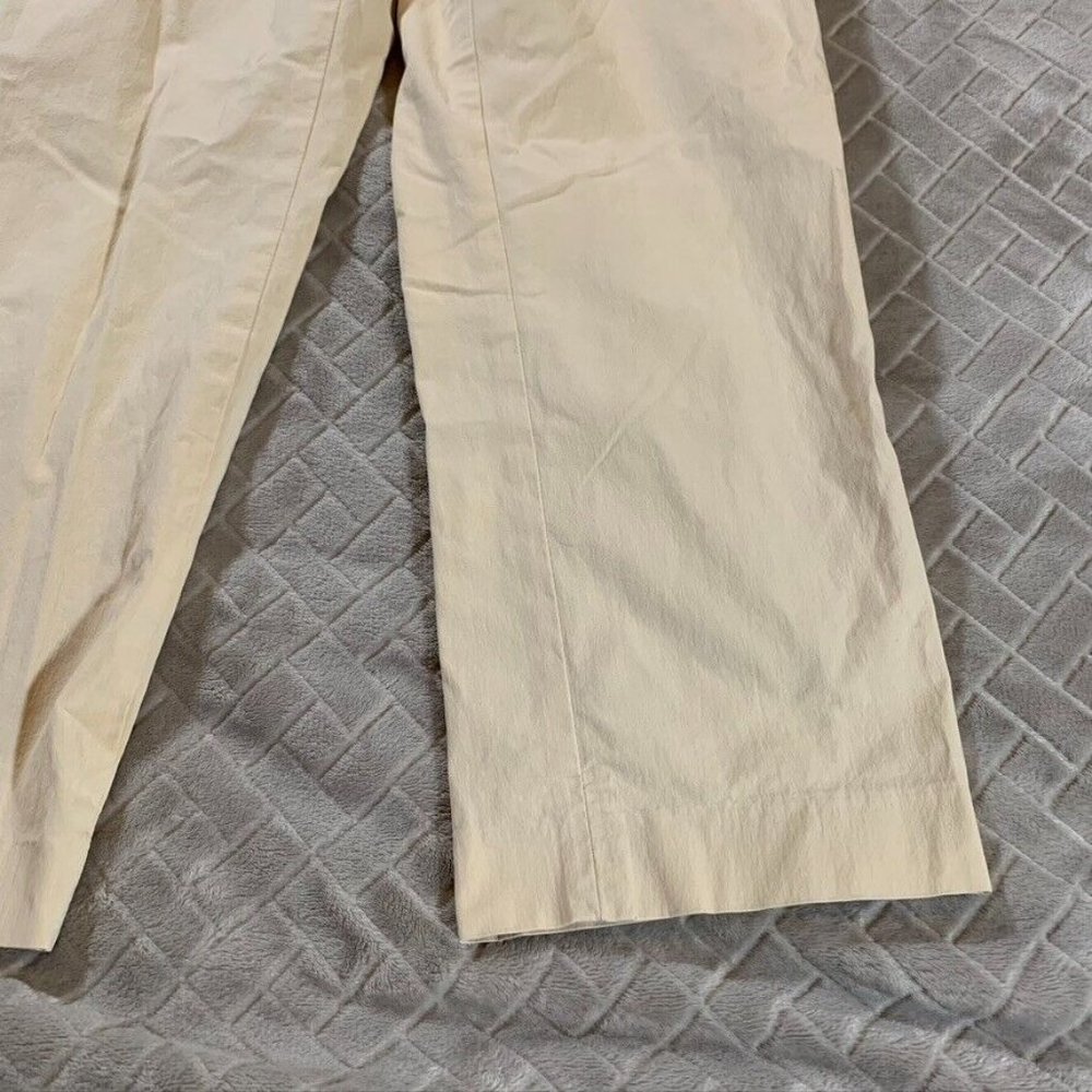 Banana Republic Womens 0 Dress Pants Beige Straight Crop Low Rise Lined Stretch - Picture 4 of 11